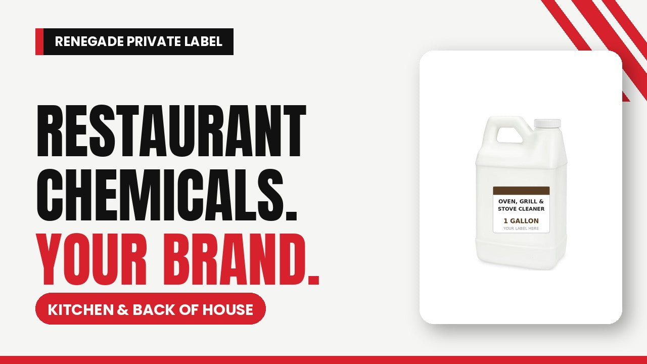 Private label restaurant cleaning chemicals with your brand