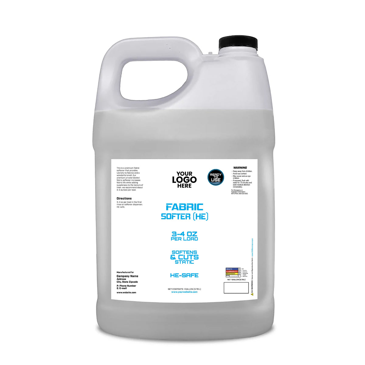 Private Label 1 Gallon Fabric Softener HE mockup