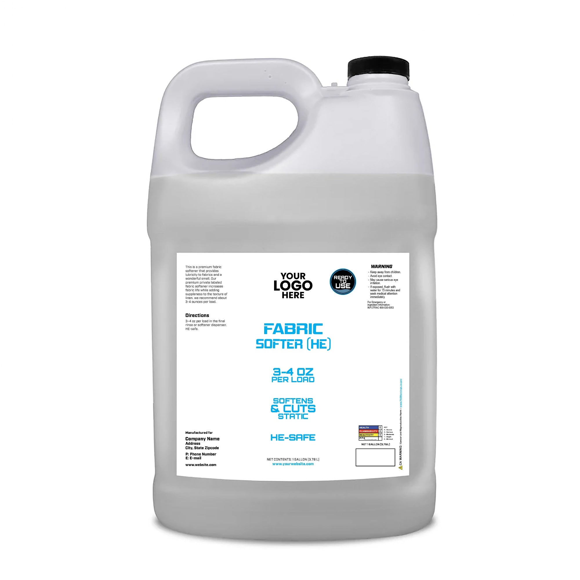 Private Label 1 Gallon Fabric Softener HE mockup