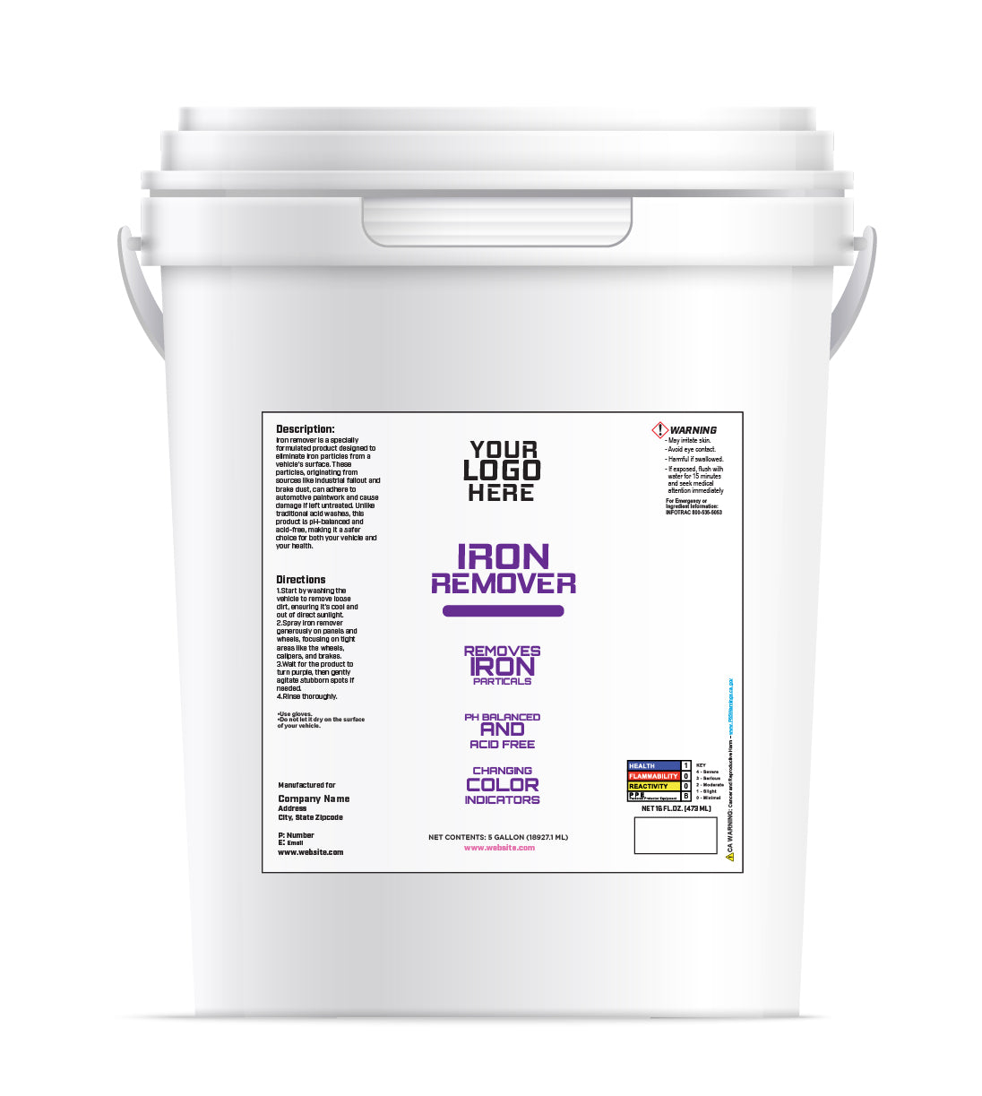 5 Gallon Iron Remover