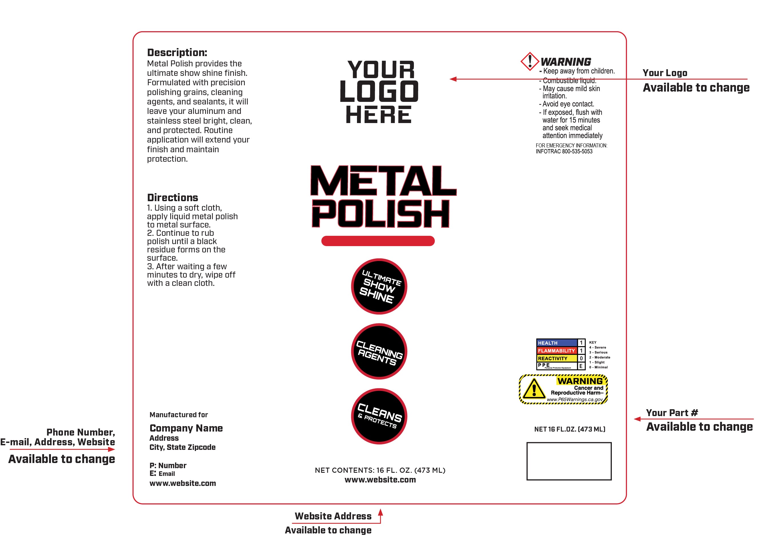 Private Label Liquid Metal Polish