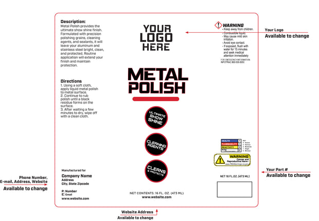 Private Label Liquid Metal Polish