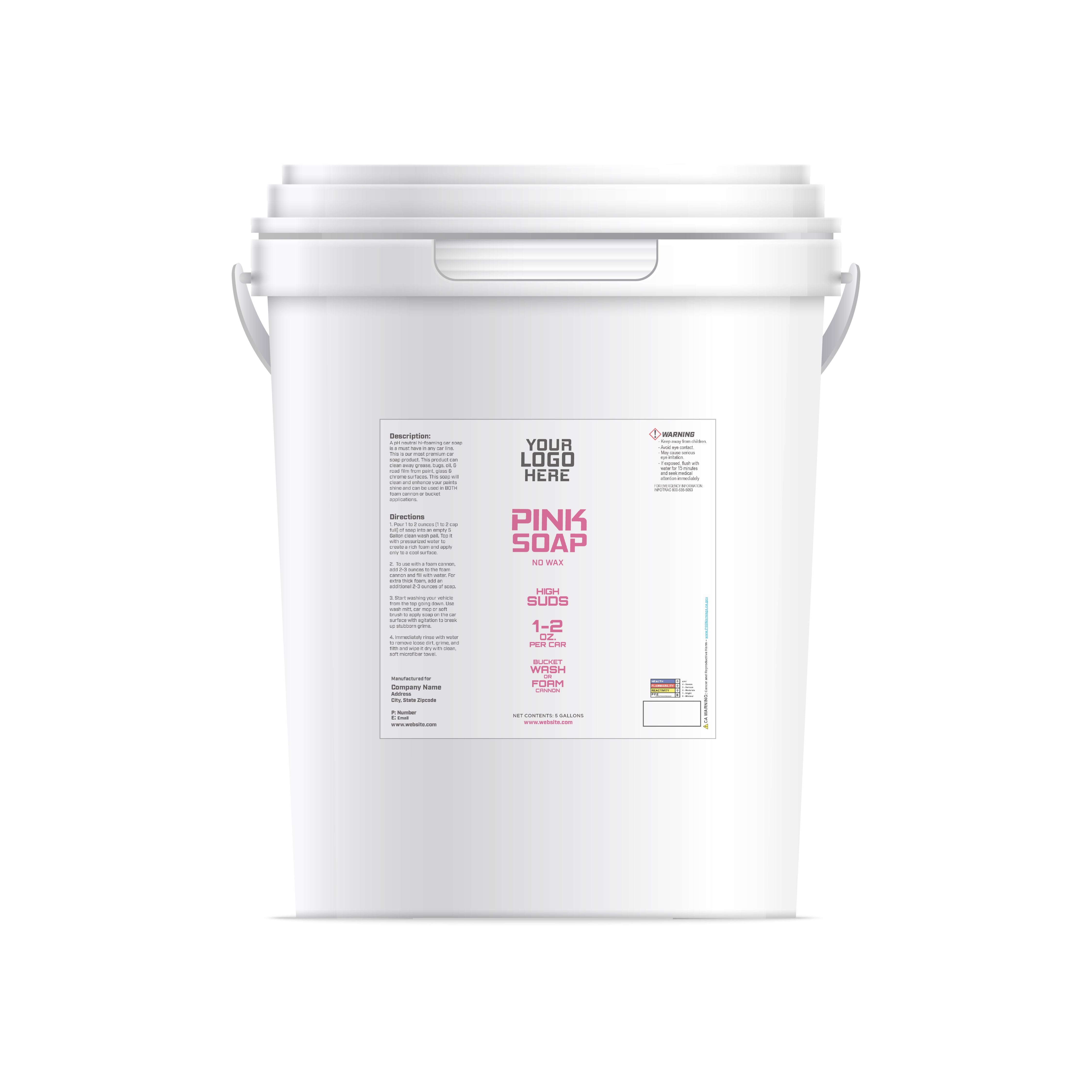 5 Gallon Pink Soap