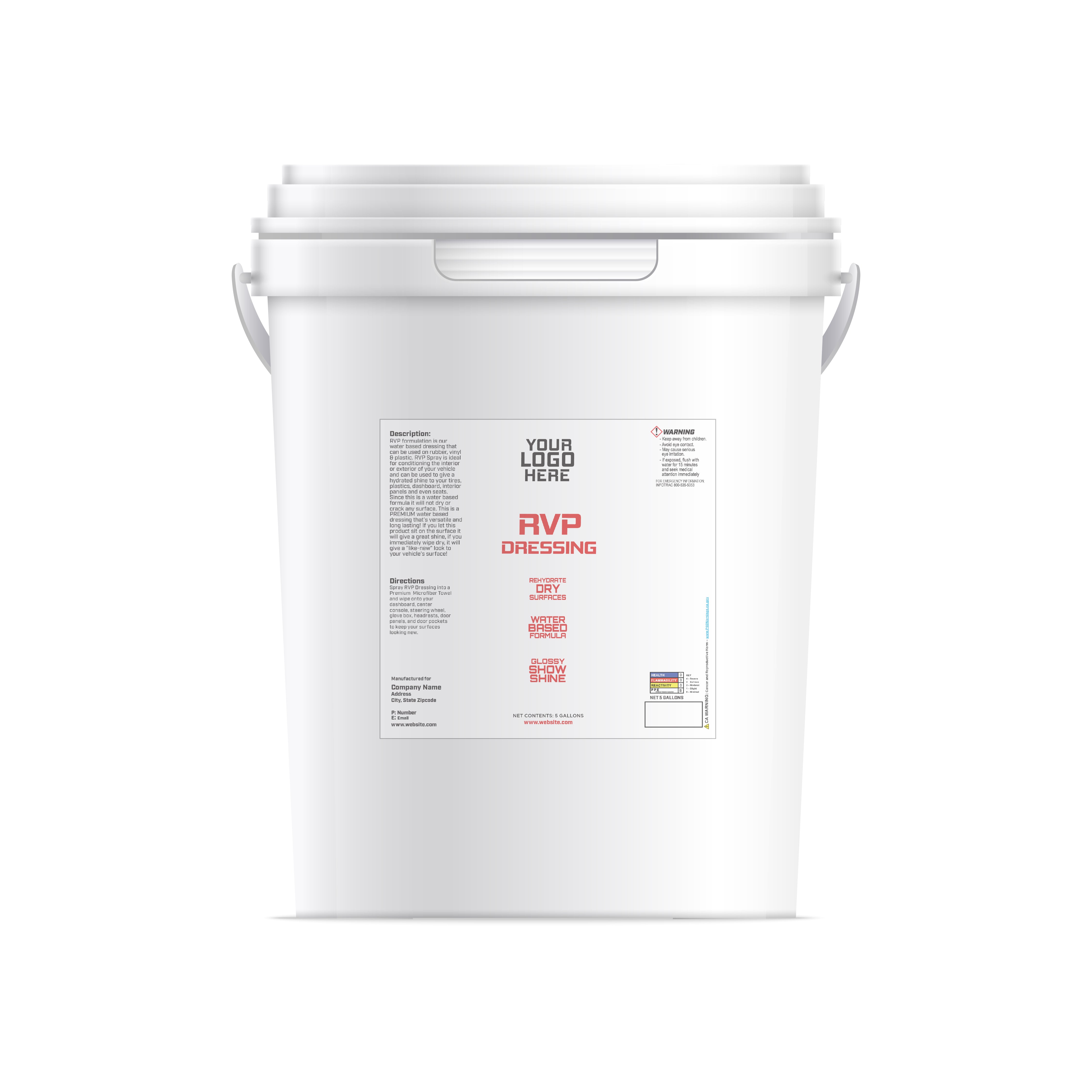 5 Gallon Rubber, Vinyl & Plastic Spray Dressing