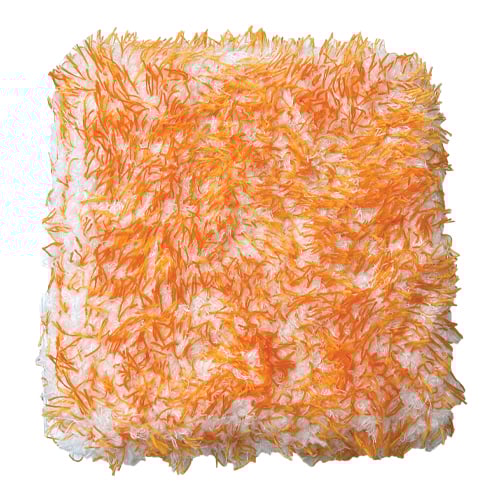 The OJ Wash Sponge Pad 1500 GSM, 10"x10", Orange (48 pcs/cs)