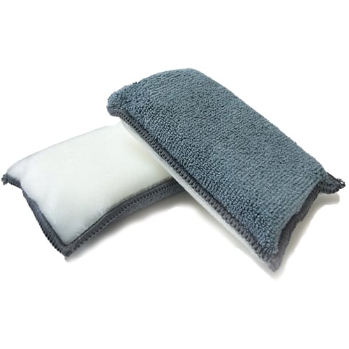 The Samurai Interior Scrubbing Sponge, 5"x3"x1", White / Grey (240 pcs/cs