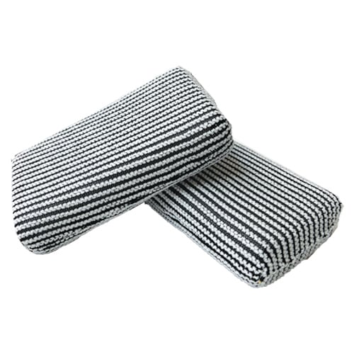 The Zebra Leather Cream Dressing Applicator, 6"x3.5"x1", White & Black Stripe (240 pcs/cs)