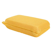 1.75"x3.5"x6" Rectangle Mesh Bug Dirt Remover Sponge, Golden Yellow (120 pcs/cs)