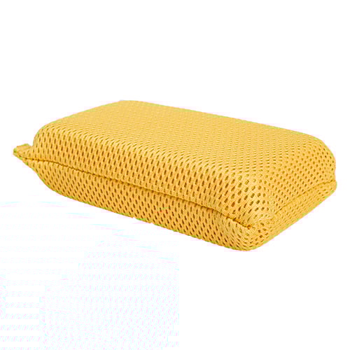 1.75"x3.5"x6" Rectangle Mesh Bug Dirt Remover Sponge, Golden Yellow (120 pcs/cs)