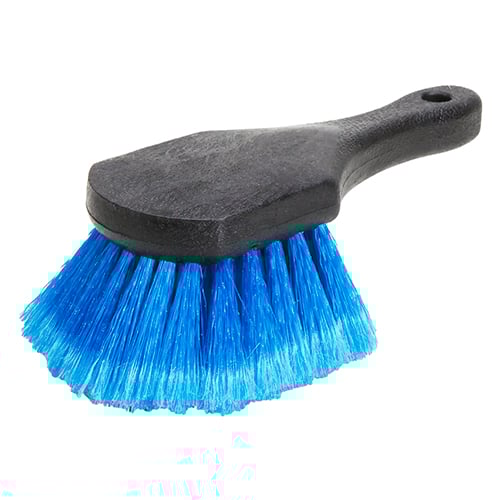 Short Handle Soft Scrubber Brush, 9", Blue (24 pcs/cs)