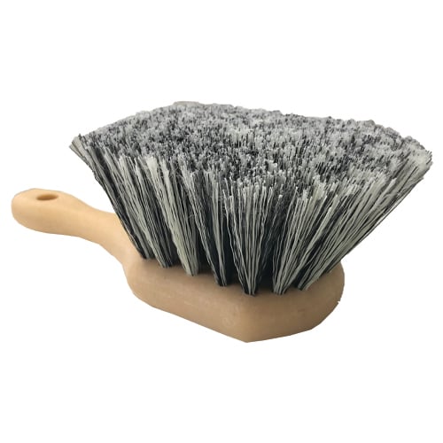 9" Short Handle Soft Bristles Wash Brush Grey (24 Pcs/Ctn)