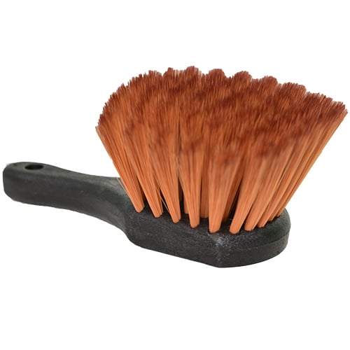Anti-Acid Soft PBT Scrubber Brush, 9", Brown (24 pcs/cs)
