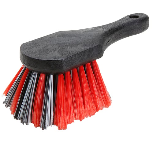 Mix Nylex Bristles Soft Scrubber Brush, 9", Red/Grey (6 pcs/pk, 24 pcs/cs)