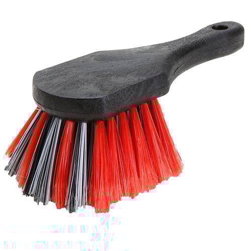 Mix Nylex Bristles Soft Scrubber Brush, 9", Red/Grey (6 pcs/pk, 24 pcs/cs)