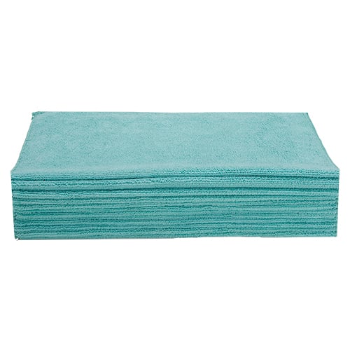 16"x16" Microfiber Basic Towel 380 GSM Green (240 Pcs/Ctn)