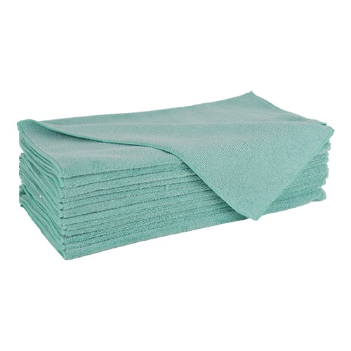 16"x24" Microfiber Basic Towel 380 GSM Green (120 Pcs/Ctn)