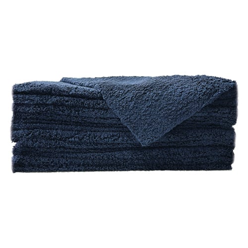 Plush Edgeless Microfiber Towel 450 GSM, 16"x16", Black (12 pcs/pk, 120 pcs/cs)