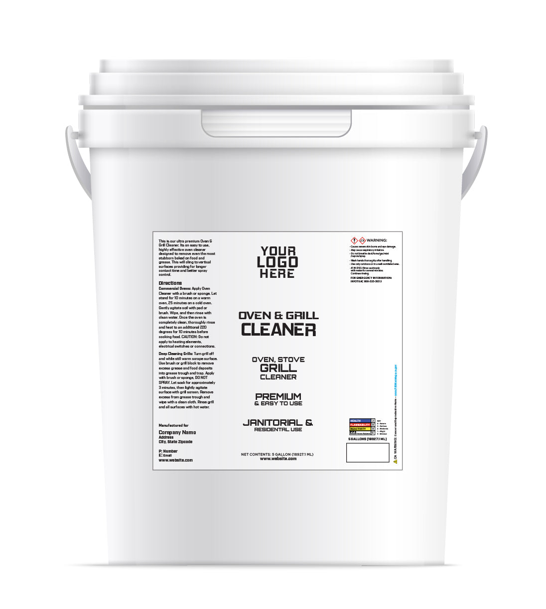 5 Gallon Oven, Stove & Grill Cleaner Concentrate