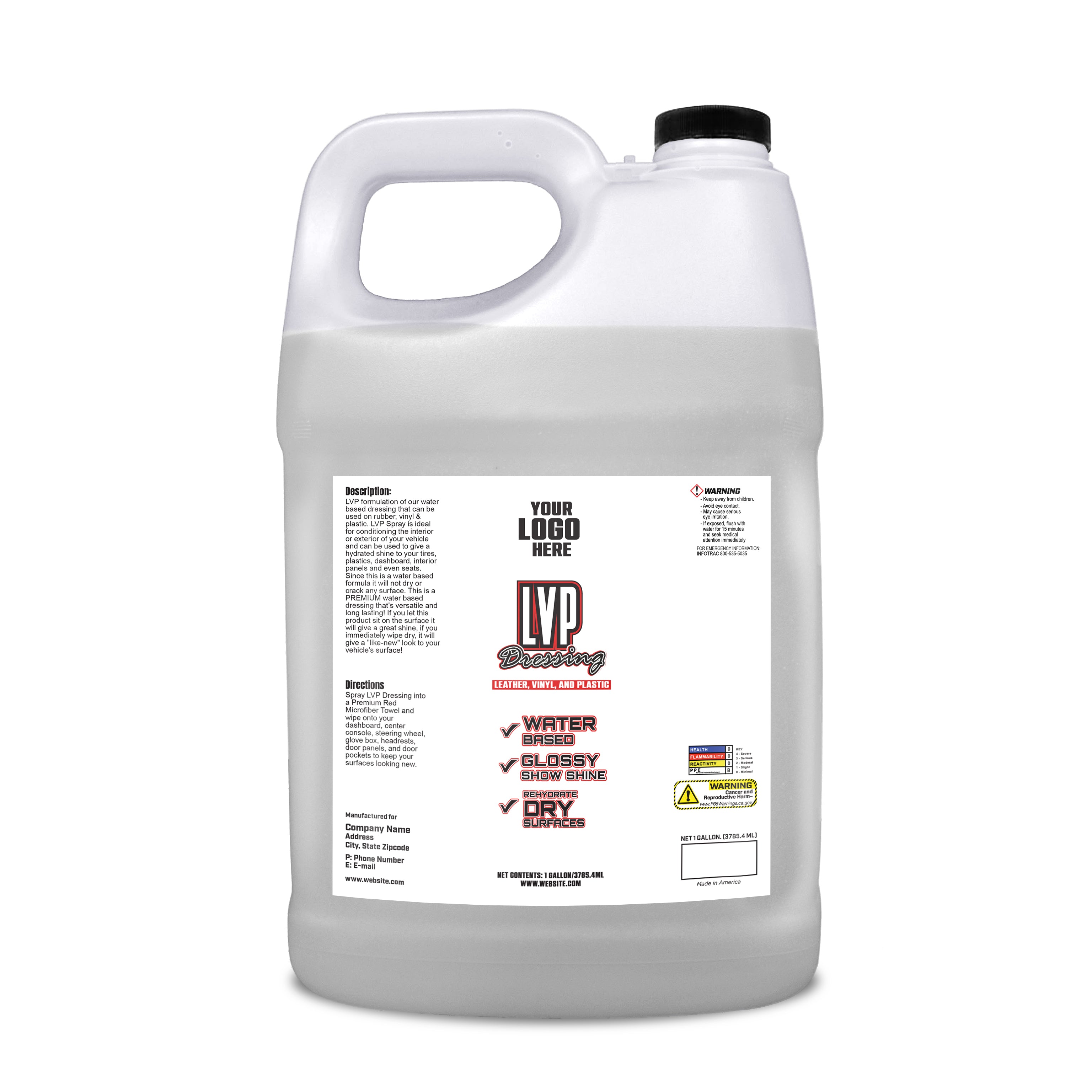 Private Label 1 Gallon RVP Spray Dressing