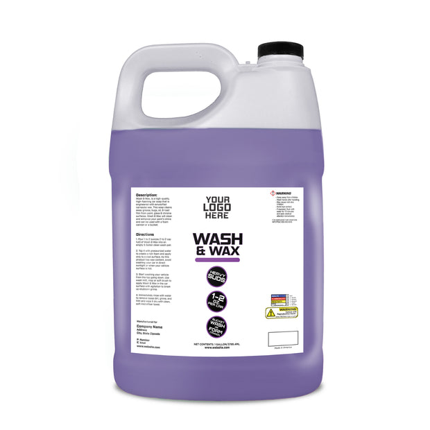 Private Label 1 Gallon Wash & Wax Car Soap