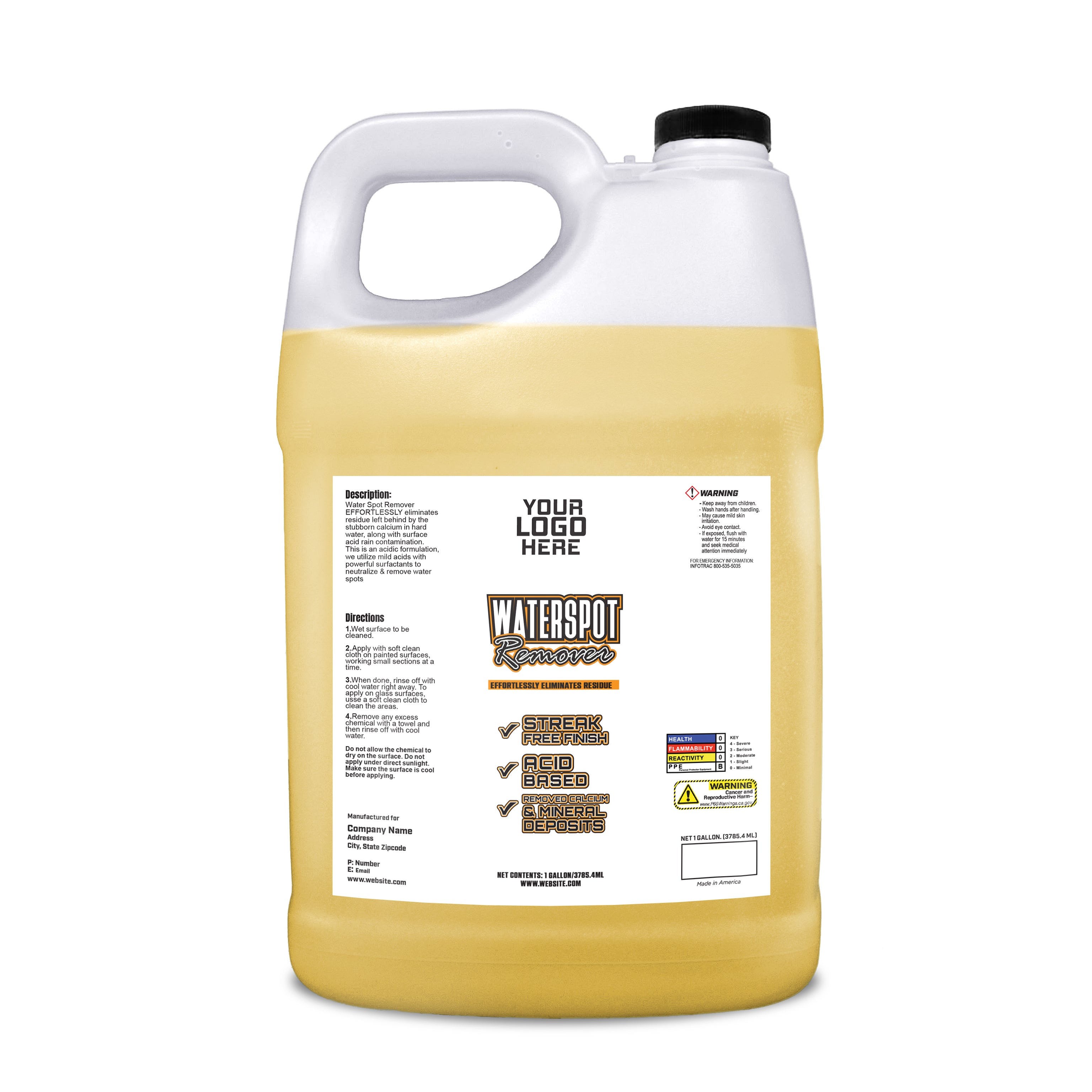 Private Label 1 gallon Waterspot Remover